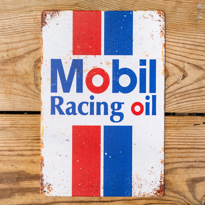 Mobil Racing Oil Metal Sign