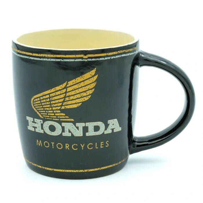 Mok Honda Motorcycles zwart keramiek | Nostalgic-Art
