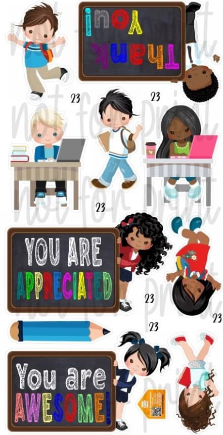 Mujka Thank You Blackboards Multicolored