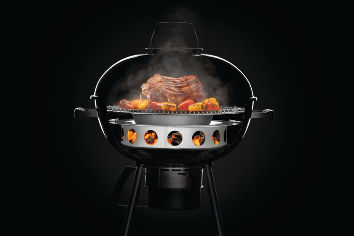 Napoleon Holzkohle- Diffusor aus Edelstahl (Smoker) Anwendung