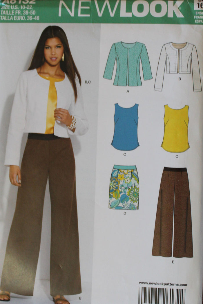 NewLook A6132, Misses Separates, Uncut Sewing Pattern