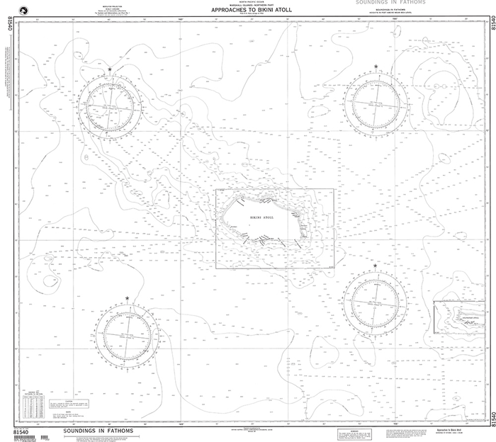 NGA Chart 81540: Approaches to Bikini Atoll
