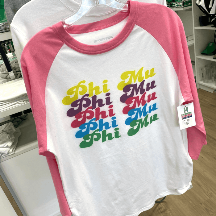 Phi Mu Retro Raglan