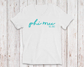 Phi Mu Script Tee