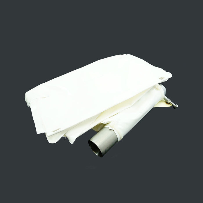 Powder bag with conveying tube, rails - Milcotec