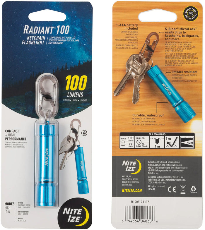 Radiant 100 Keychain Flashlight