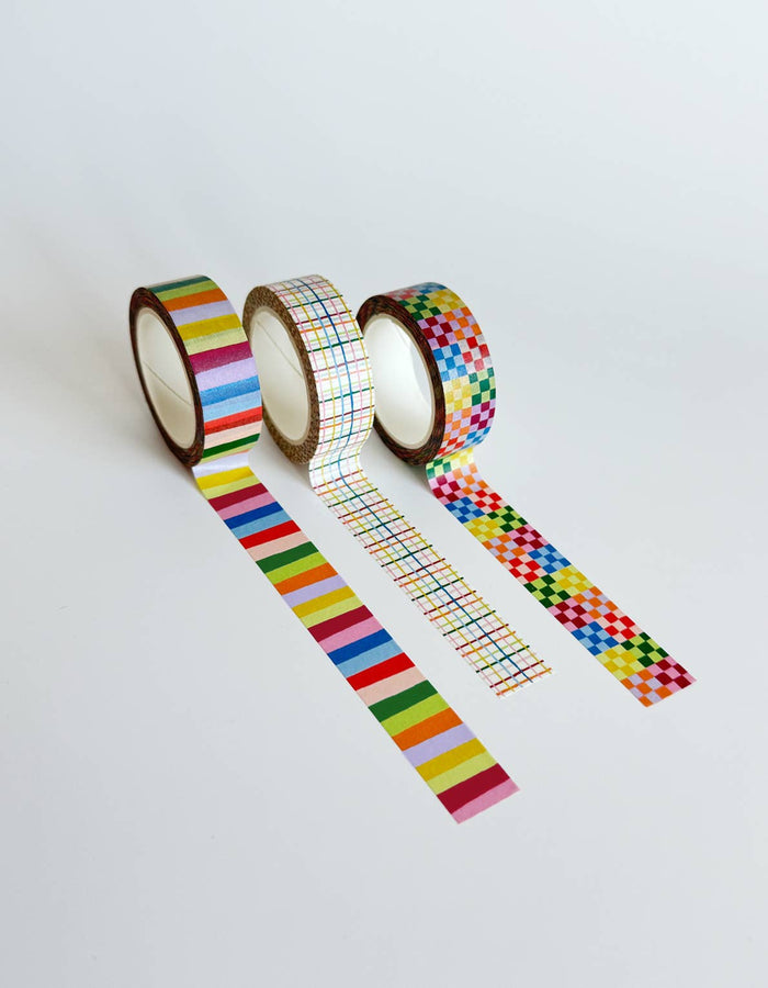 Rainbow Washi Tape, Set of 3