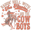 Raisin' Hell  Western Graphic Coaster