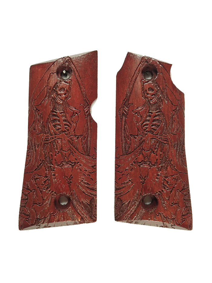 Rosewood Grim Reaper Colt Mustang Pocketlite Grips X