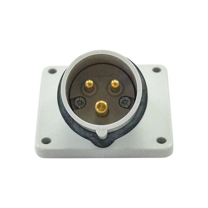 SII - CEE mounting plug 16 A 3-pin - Milcotec
