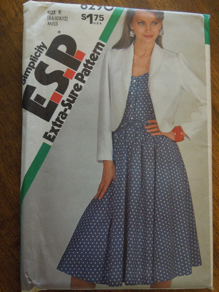 Simplicity 6290, Misses, Dresses, Jackets UNCUT sewing pattern,