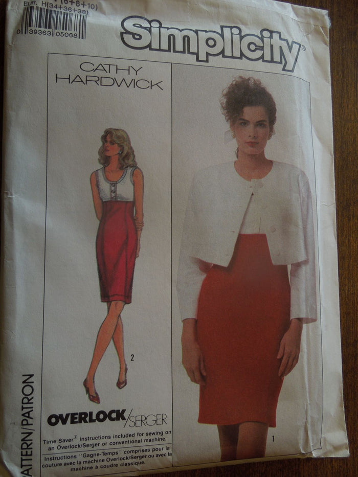 Simplicity 8596, Misses, Dresses with Jacket, Uncut Sewing Pattern