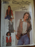 Simplicity 9373, Misses, Vests, Lined, Uncut Sewing Pattern