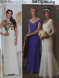 Simplicity D0642, Misses Wedding Gowns, Bridal, Evening Wear, Formals, Uncut Sewing Pattern