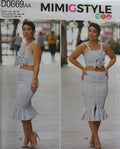 Simplicity D0669, Misses Top & Skirt, Uncut Sewing Pattern