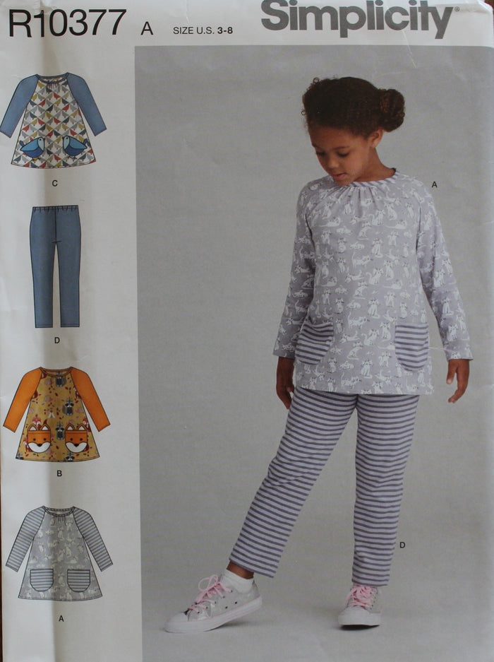 Simplicity R10377, Girls Separates, Uncut Sewing Pattern