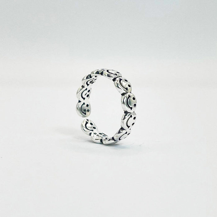SMILEY FACE RING (ADJUSTABLE) - Alonna's Legging Land