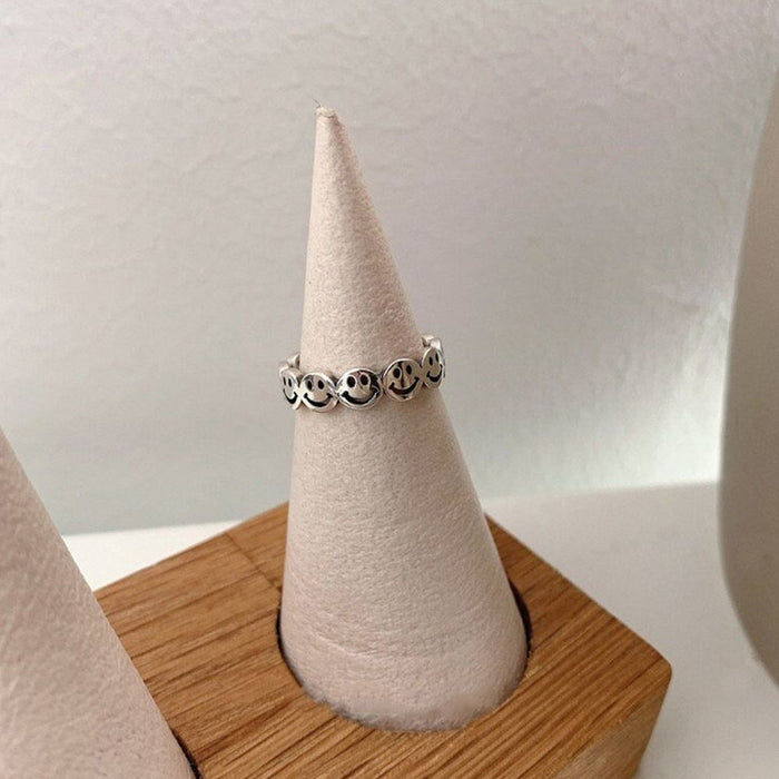 SMILEY FACE RING (ADJUSTABLE) - Alonna's Legging Land