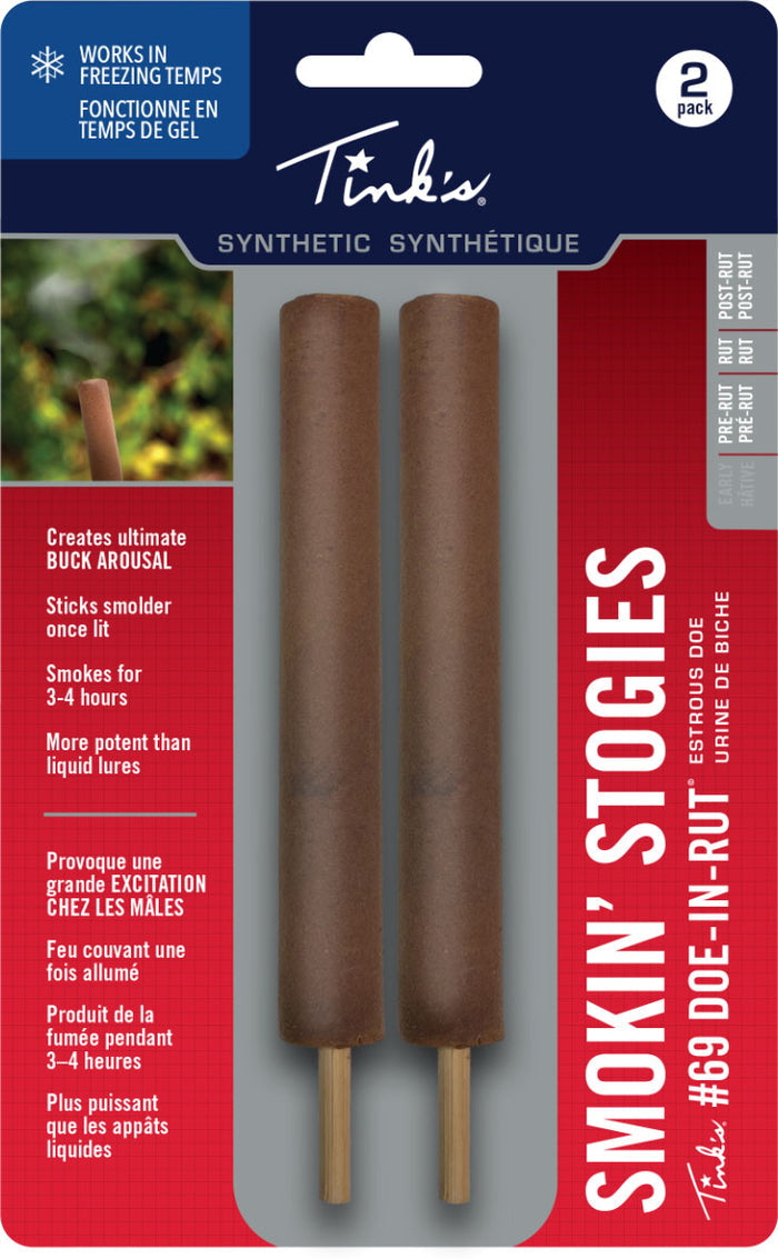 Smokin' Stogies #69 Doe-in-Rut Deer Smoking Sticks - 2/PK