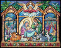 Stained Glass Nativity: Advent Calendar