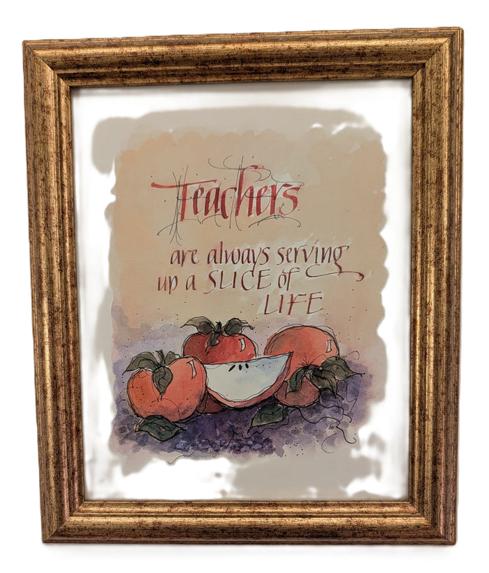 Teachers, framed print, 8" x 10"