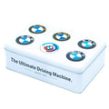 Tinnen blik BMW logo evolution plat | Nostalgic-Art