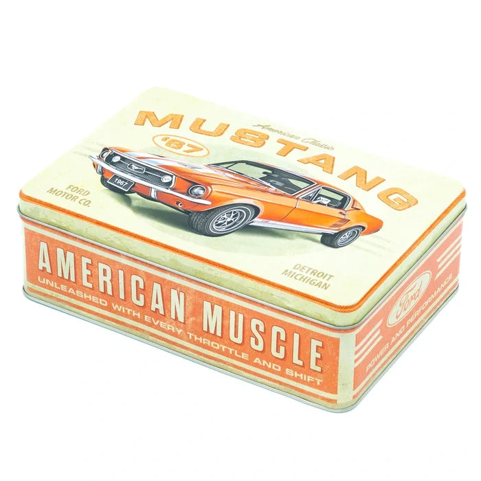 Tinnen blik Ford Mustang GT 1967 fastback plat | Nostalgic-Art