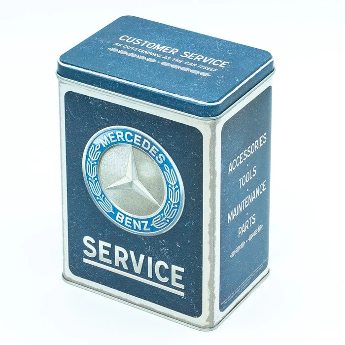 Tinnen blik met deksel Mercedes-Benz Service | Nostalgic-Art