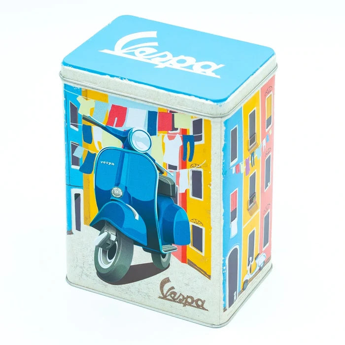 Tinnen blik met deksel Vespa Italian laundry | Nostalgic-Art