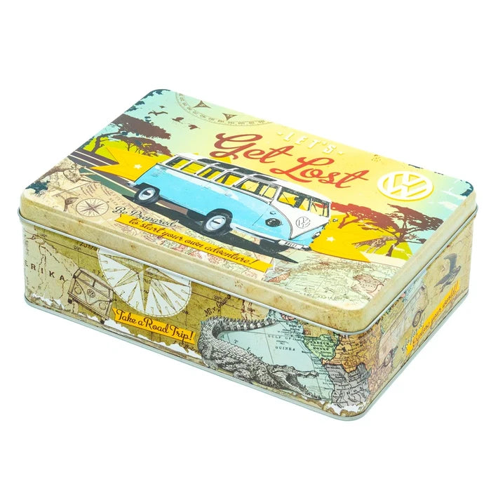 Tinnen blik Volkswagen let's get lost plat | Nostalgic-Art