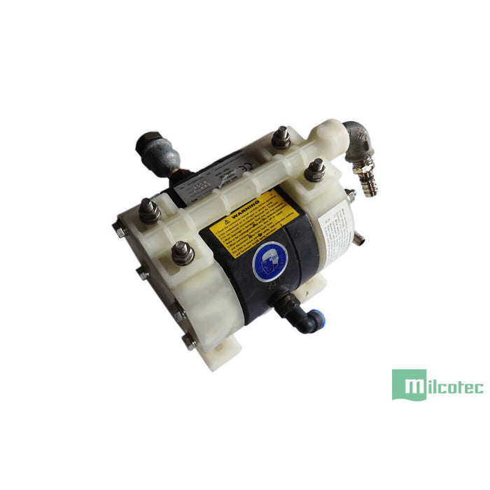 Titania pump for robot, with 2 fittings, used - Milcotec