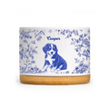 Toile De Jouy Flower Pet - Personalized Plant Pot, Custom Pet Flower Pot, Personalized Pet Memorial Planter