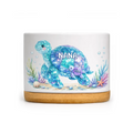 Turtle Family With Ocean - Personalized Plant Pot, Gift For Family, Turtle Family Plant Pot