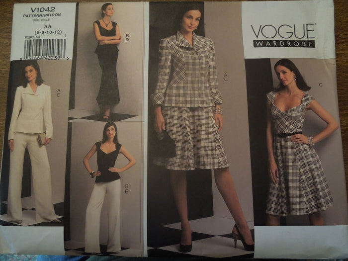 Vogue V1042, Misses, Separates, Uncut Sewing Pattern, Sizes 6 to 12