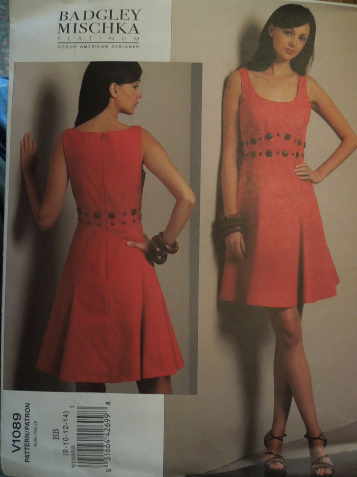 Vogue V1089, Misses, Dresses, Evening Wear, Uncut Sewing Pattern