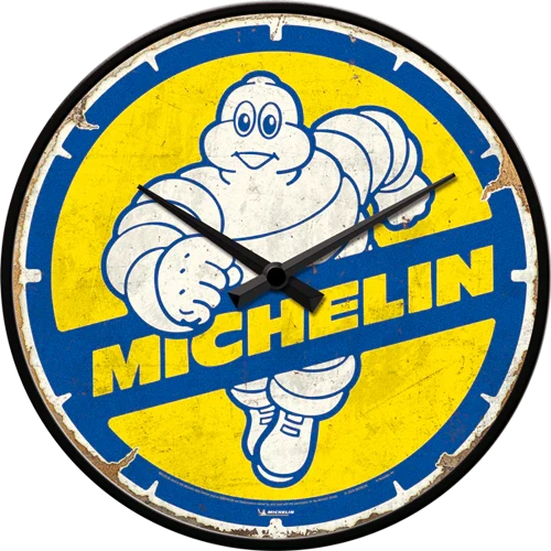 Wandklok Michelin Bibendum 80s | Nostalgic-Art