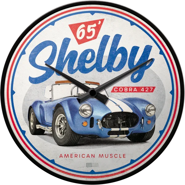 Wandklok Shelby Cobra 427 | Nostalgic-Art