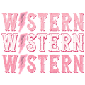 Western Western Western Western Graphic Coaster