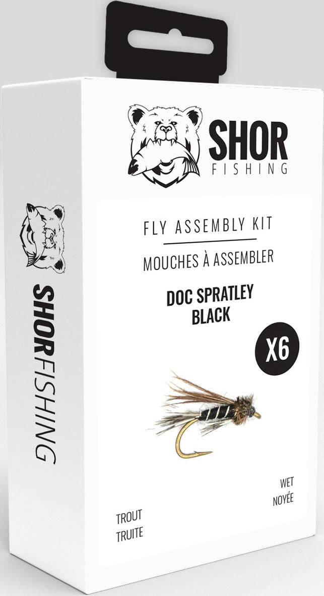Wet Fly Assembly Kit - Doc Spratley Black - 6/PK