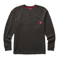 Wolverine Men's Walden II Thermal Pocket Long Sleeve Henley Long Sleeve T-Shirts Wolverine Black Heather 2XL Reg