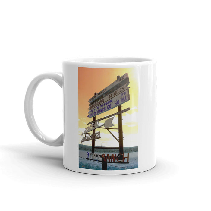 Wyoming Ranch Directions Mug