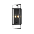 Z-Lite Lucian Black 2 Light Outdoor Wall Sconce 598M-BK