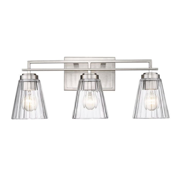 Z-Lite Lyna Brushed Nickel 3 Light Vanity 823-3V-BN - Bath & Vanity